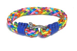 Herrenarmband Paracord Regenbogen