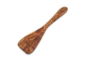 Pfannenwender 25 cm Flach Leicht aus Olivenholz