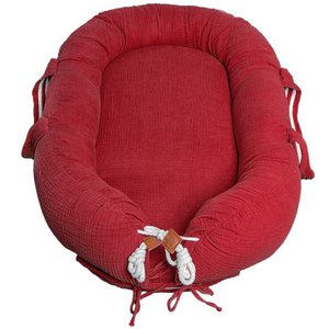 BIO-Musselin NEWBORN NEST Erdbeere