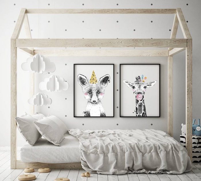 Giraffe Kinderkamerposter Kauwgom