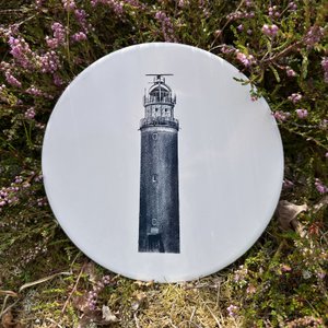 Wandfliese Rund | Leuchtturm Texel