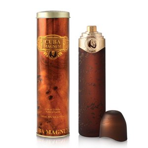 Eau de parfum voor mannen cuba magnum in een sigarenvorm