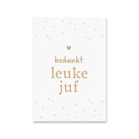 Karte Danke Lehrer | Goldfolie