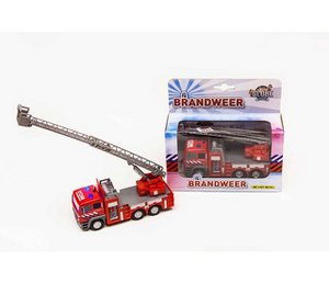Die Cast fire brigade ladder truck l/g