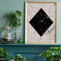 Marble Diamond Print
