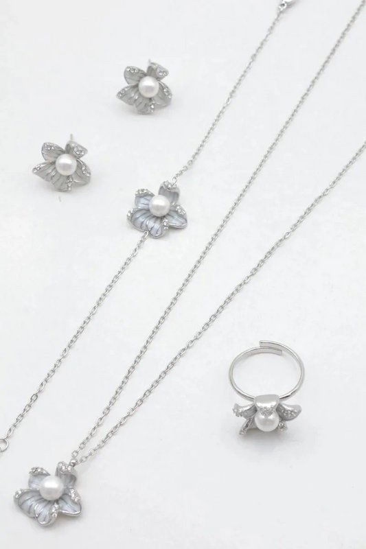 Parure de bijoux en acier inoxydable
