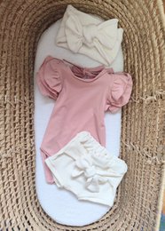 Cremeweißes Boho geknotetes Stirnband