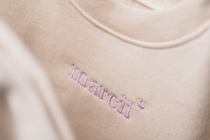 HOODIE "PureNature" - embroidery lilac