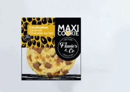 Large cookie with peanut, caramel, and milk chocolate chunks.