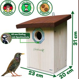ERDENFREUND® fuglerede kasse 45 mm store sangfugle