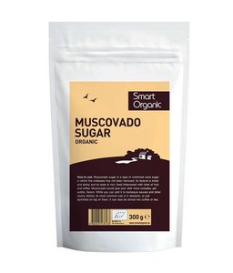 Muscovado Sugar, organic, Smart Organic, 300g