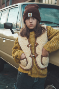 Woolen body warmer - Macchiato