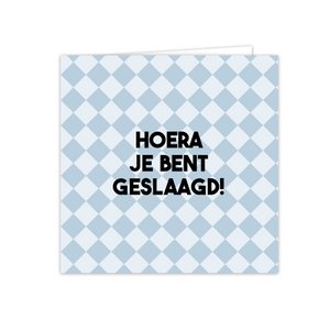 Greeting cards with white envelope "Hooray Passed" 5 pieces