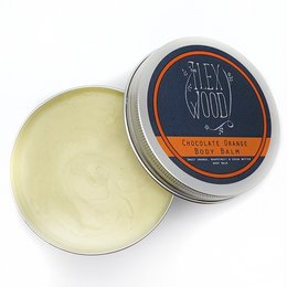 Chocolate orange scented body balm in a 250ml tin. Made with natural ingredients.