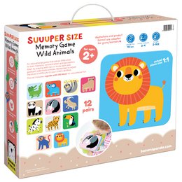 Suuuper Size Memory Game Wilde Tiere 2+