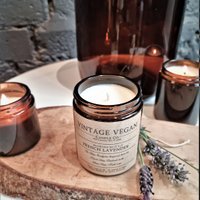 Frankreich Lavendel Vintage Vegan Soja Reisekerze