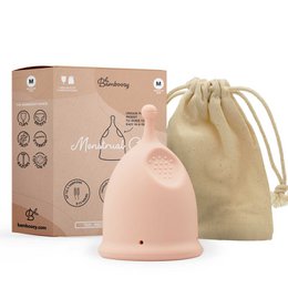 Reusable menstrual cup made of soft, medical-grade silicone. Available in small, medium, and large sizes to fit different body types. Eco-friendly and comfortable alternative to disposable pads and tampons.