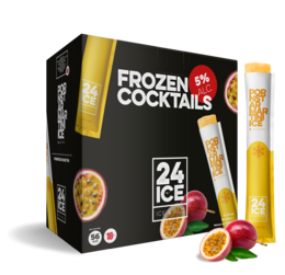 A 50-pack of frozen Pornstar Martini cocktails, a popular tropical-flavored cocktail. The cocktails are pre-mixed and ready to serve, making them convenient for parties or gatherings.