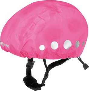 Rain cover for bicycle helmets - pink
