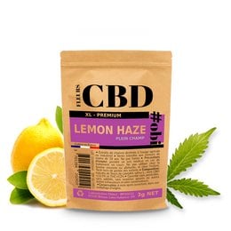 CBD Flowers Lemon Haze XL - Premium CBD hemp flower with a lemon haze aroma and flavor. Available in 3g, 5g, and 10g sizes.
