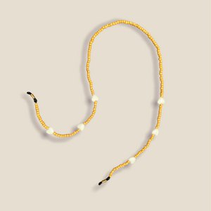 Glasses cord Heart yellow