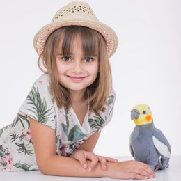 Cacatúa 17 cm - peluche - peluche
