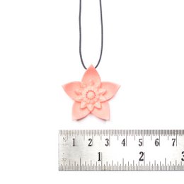 Colgante Flor Única - Coral Dalia