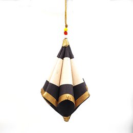 ANNA NERA Fairtrade Cono plegable oro negro natural set/3 900-022