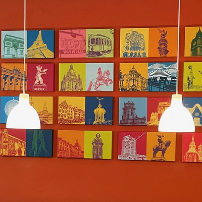 ART DOMINO® CITIES IN POP ART