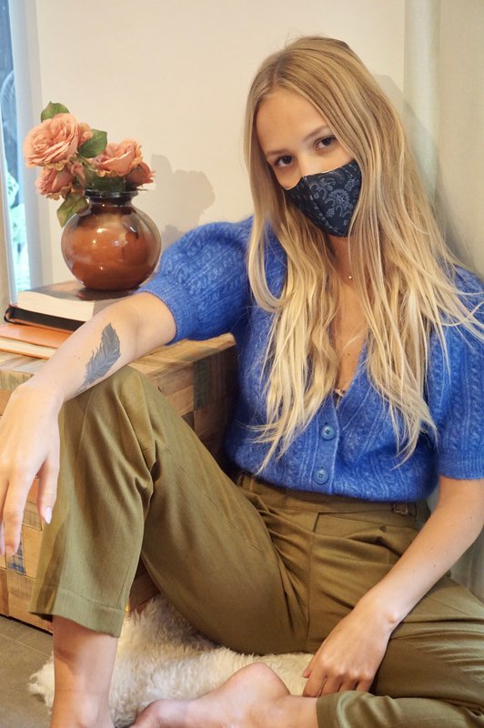 Cotton Smile Face Mask & Jewelry - 5
