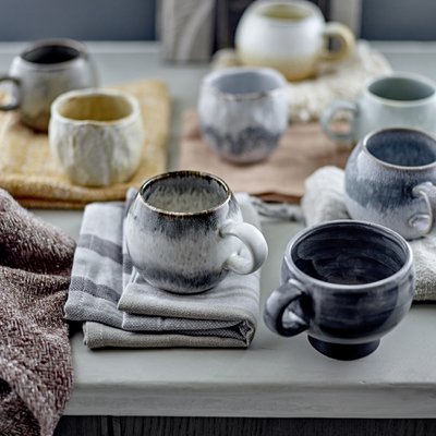 Nino-Mae barkruk beige - zwart 75 cm - set van 2