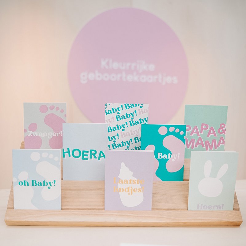 Kleurrijke geboortekaartjes - 1