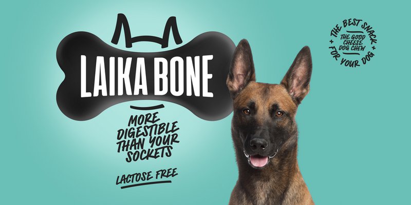LAIKA BONE Healthy dog cheese chews, dental chews, yak. - 2