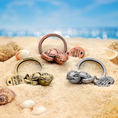 Portachiavi Angelo Custode Con Volante - Regalo Portafortuna Per Automobilisti, In Metallò - Foto 1