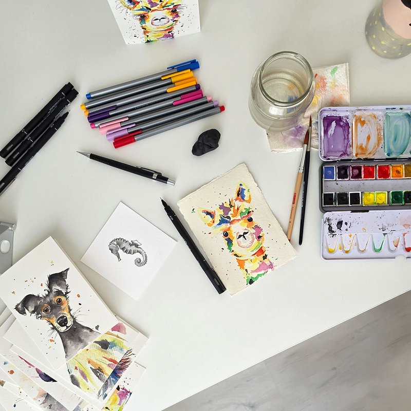 Quirine ter Huurne mixed media illustraties - 7