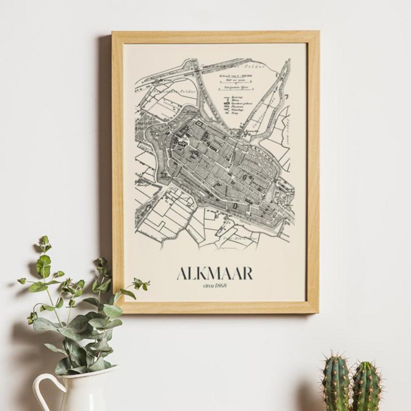 Vintage Stadskaart - 1
