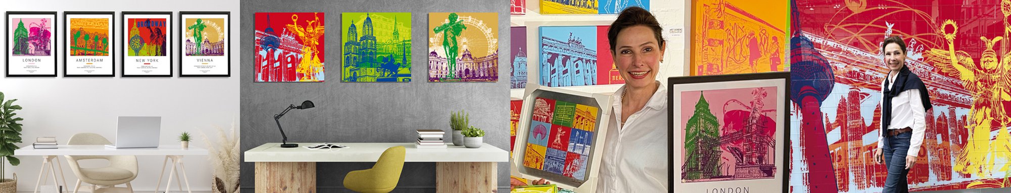 ART DOMINO® CITIES IN POP ART