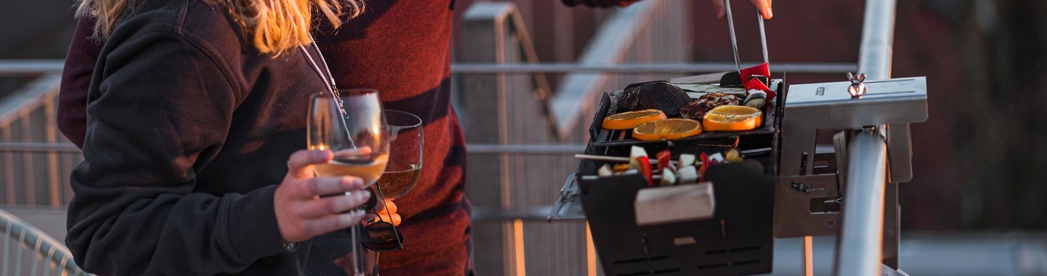 Knister - der Grill für zuhause und unterwegs