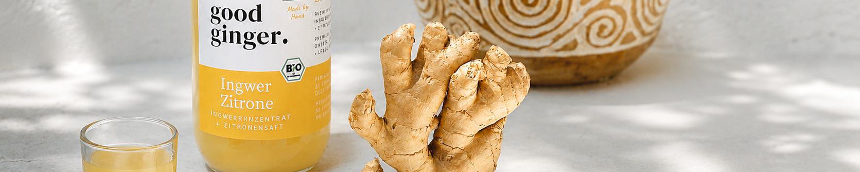 good ginger. Bio Ingwerkonzentrate & Shots aus München – ohne Zucker, ohne Zusätze, 100% natürlich