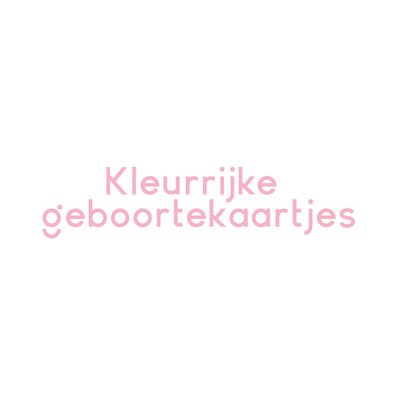 Kleurrijke geboortekaartjes